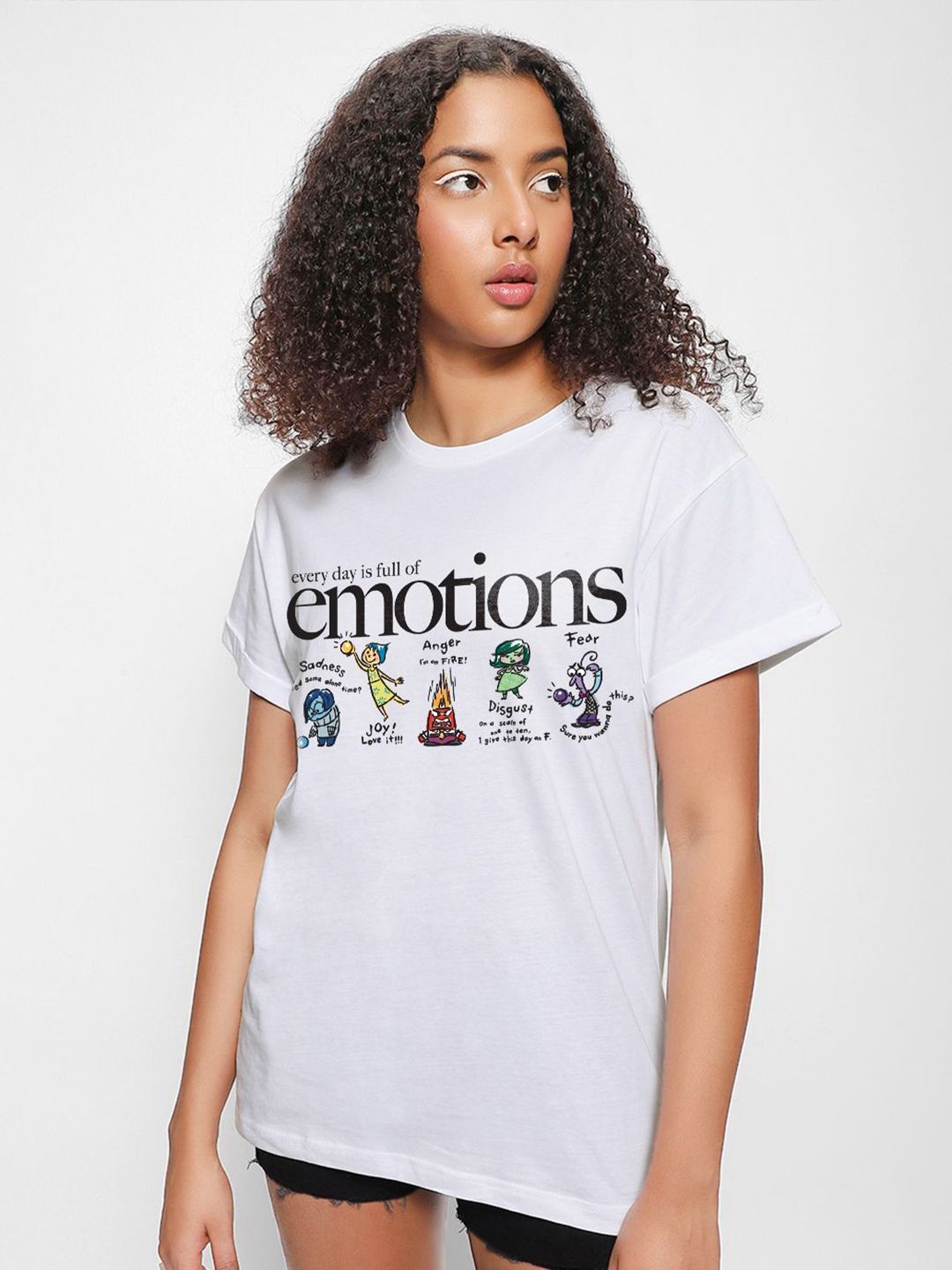 Bewakoof Typography Printed Round Neck Pure Cotton Relaxed Fit T-shirt