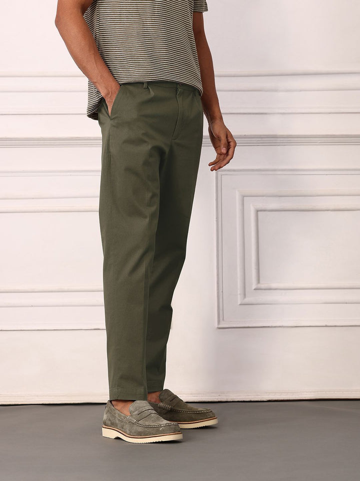 Mr Bowerbird Men Industry Mid-Rise Liberal Fit Chinos