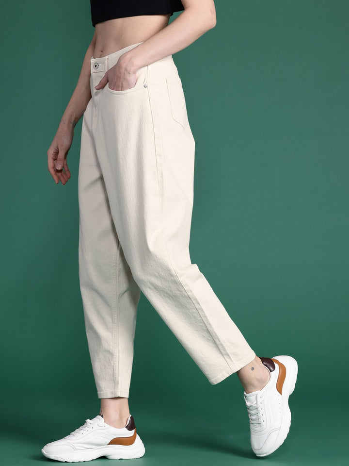 DressBerry Women High-Rise Slouchy Fit Stretchable Jeans
