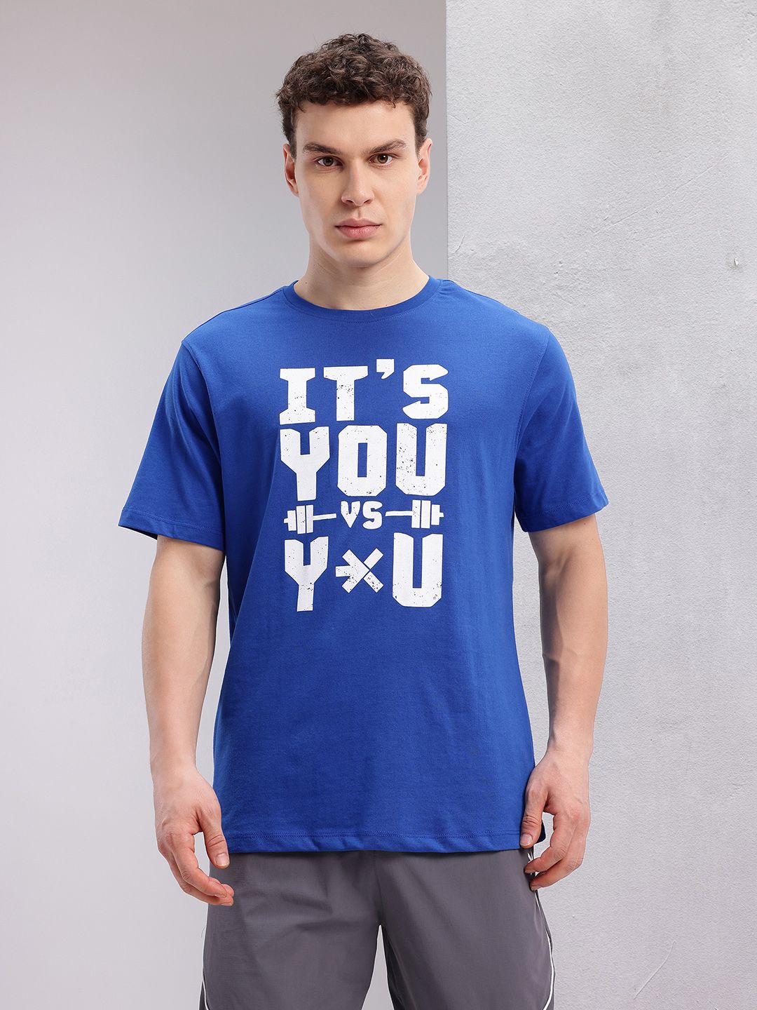 HRX by Hrithik Roshan Typography Printed Training T-shirt