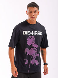 The Indian Garage Co Men Pure Cotton Graphic Printed Boxy Oversized Round Neck T-shirt