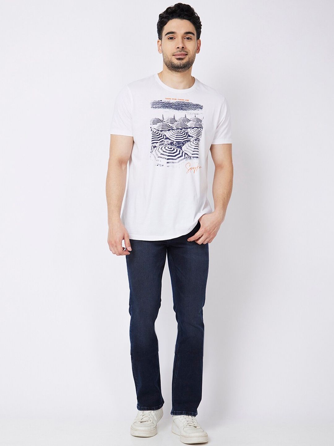 SPYKAR Men Clean Look Rafter Relaxed Fit Stretchable Jeans