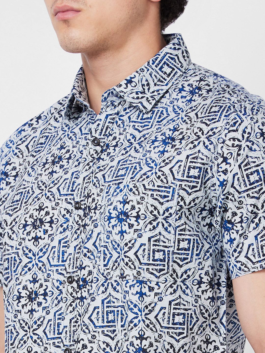 SPYKAR Floral Printed Cotton Casual Shirt