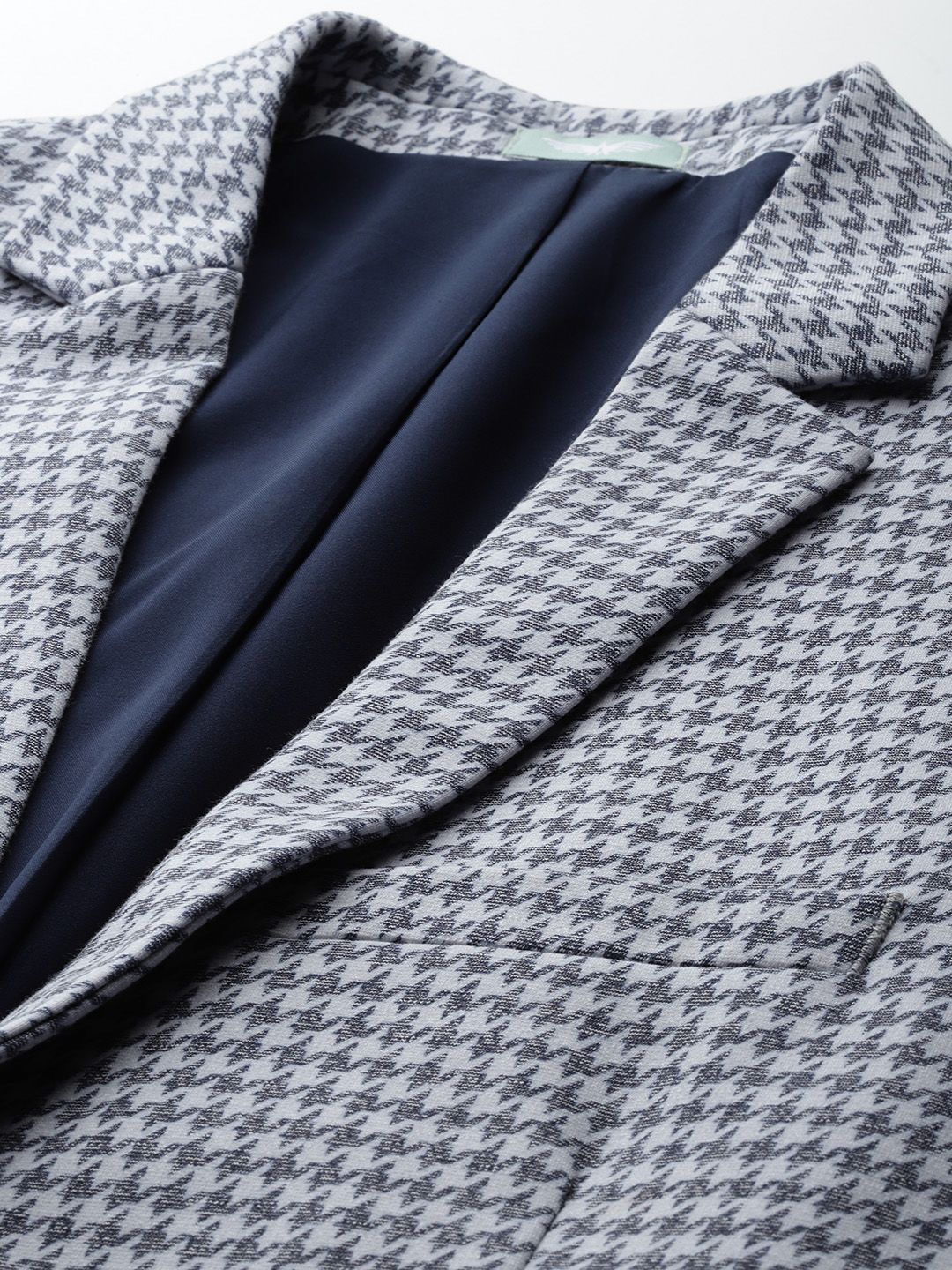 Park Avenue Geometric Printed Slim Fit Blazer