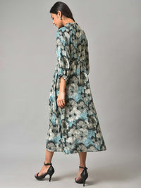 W Floral Midi Cotton Dress