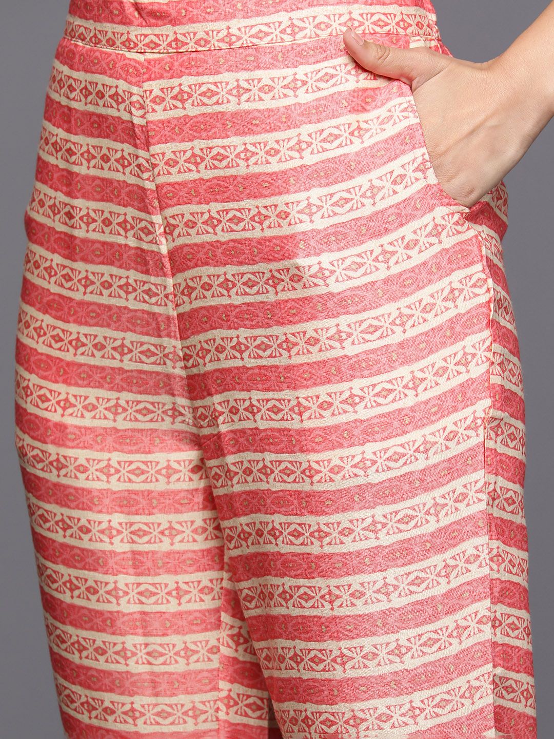 Libas Ethnic Motifs Printed Regular Kurta With Trousers & Dupatta