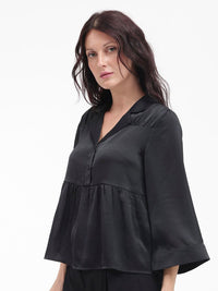 RAREISM Flared Sleeve Cotton Top