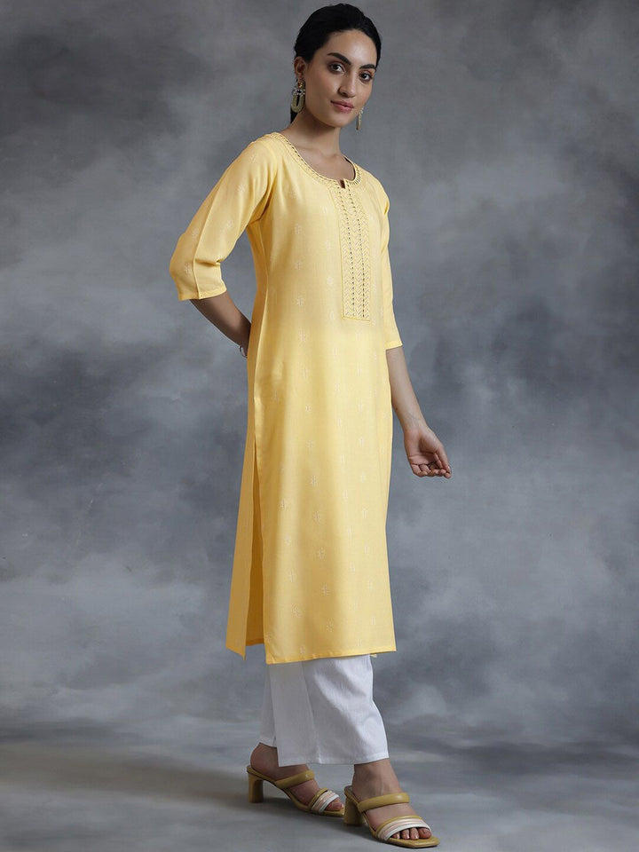 Libas Sweetheart Neck Cotton Kurta