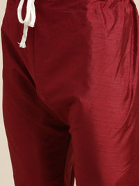 SOJANYA Mandarin Collar Straight Kurta with Pyjamas with Woven Design Nehru Jacket