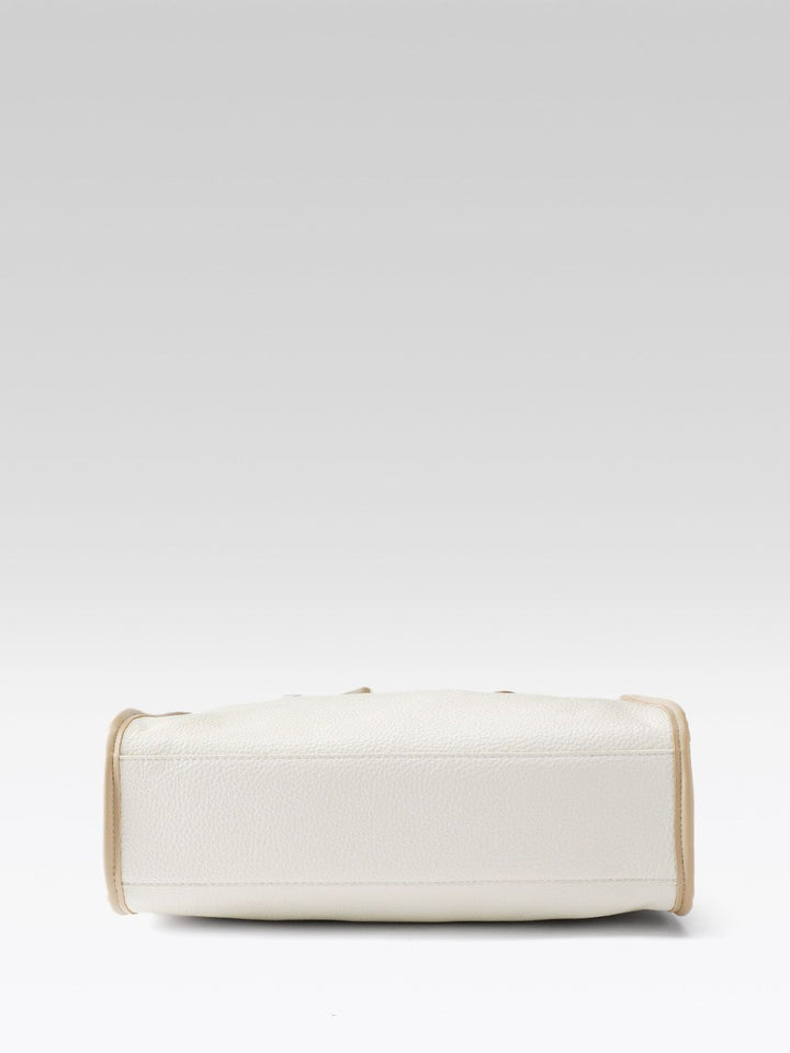 Lino Perros Textured Shoulder Bag with Bow Detail