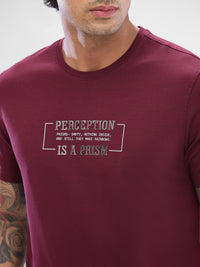 SPYKAR Men Typography Printed Round Neck Slim Fit T-shirt