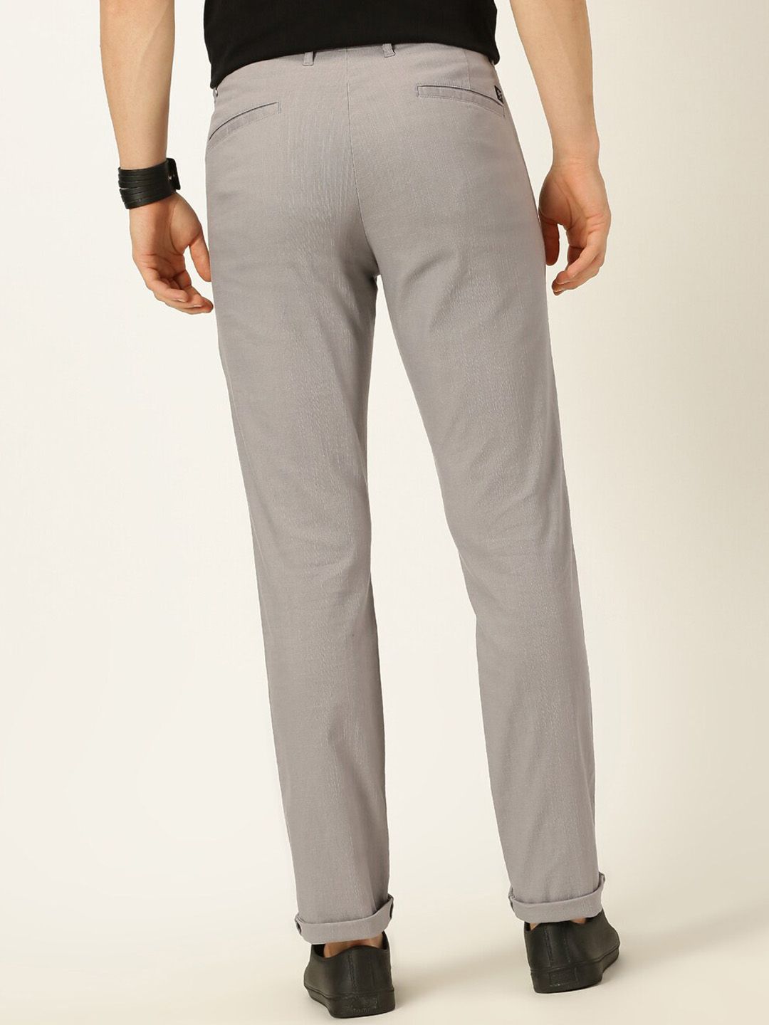 Thomas Scott Men Smart Linen Cotton Pleated Chino Trouser