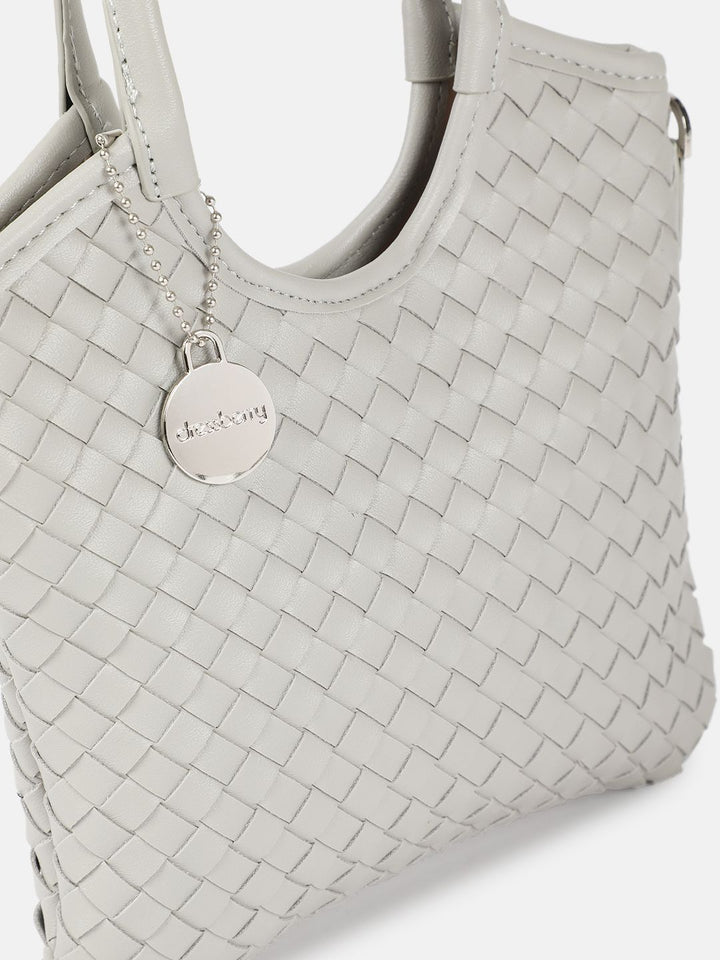 DressBerry Self Design Structured Handheld Bag