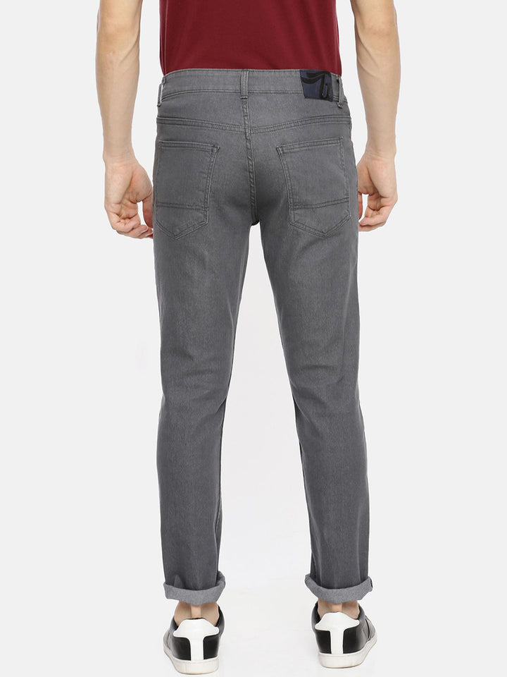 The Indian Garage Co Men Grey Slim Fit Stretchable Jeans