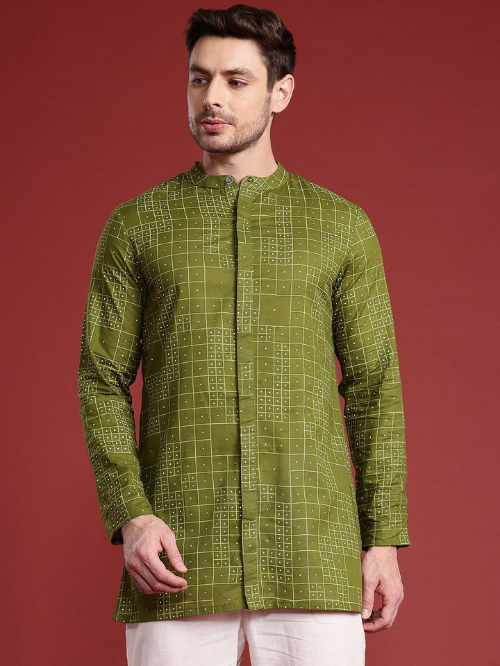 Anouk Checked Pure Cotton Kurta