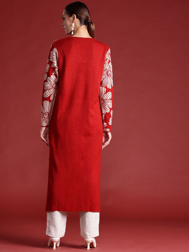 all about you Floral Woven Design Kurta