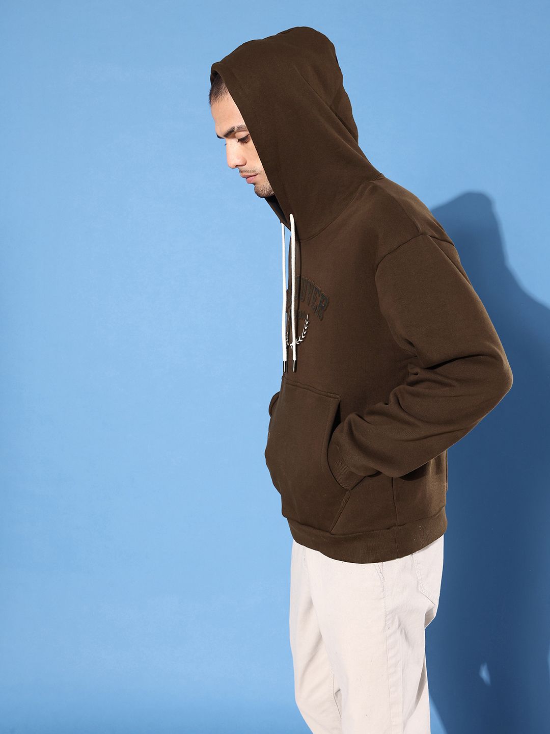 DILLINGER Men Typography Printed Hooded Sweatshirt