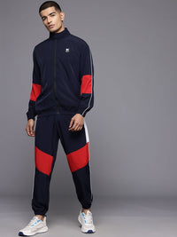 HRX by Hrithik Roshan Men Colourblock Rapid-Dry Lifestyle Tracksuit