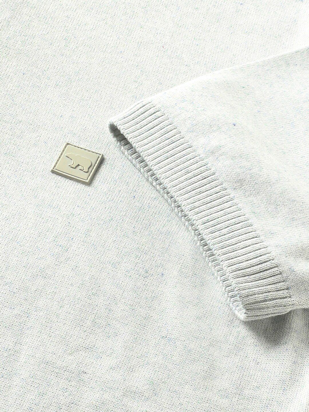 THE BEAR HOUSE Polo Collar Short Sleeves Ribbed T-shirt