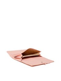 Lino Perros Women Peach-Coloured Solid Three Fold Wallet