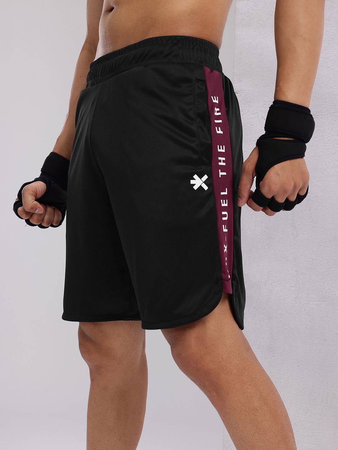 HRX by Hrithik Roshan Men Side Stripe Training Shorts
