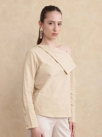 Rareism Nimlu Wanita Light Sand Top