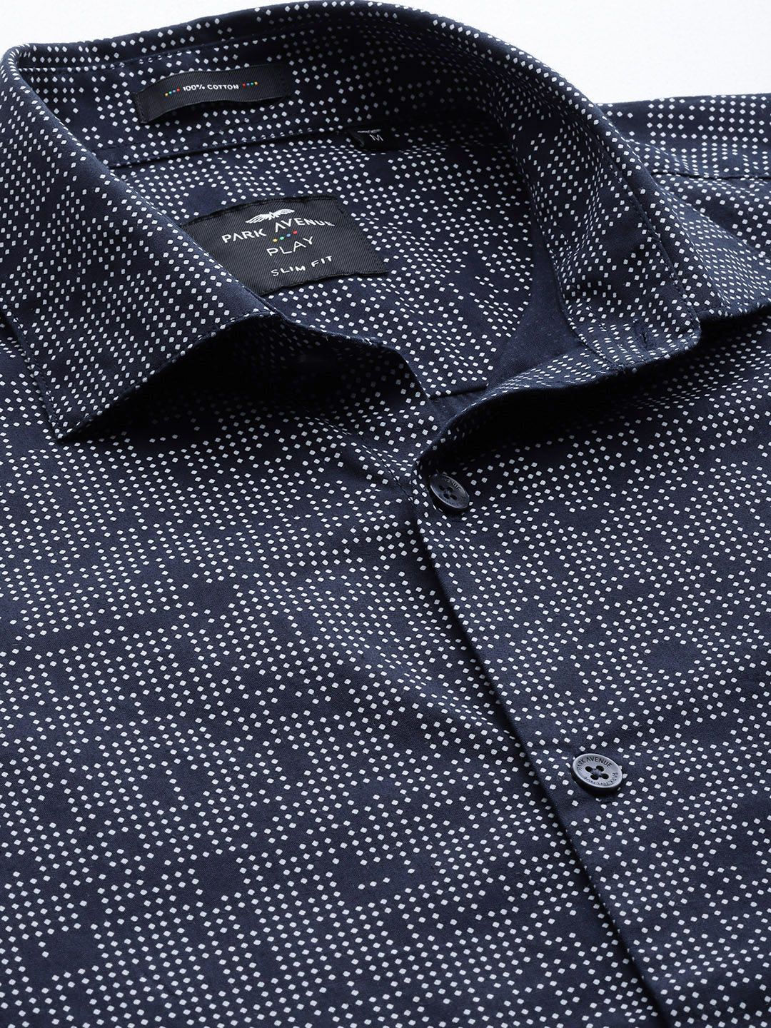 Park Avenue Men Slim Fit Pure Cotton Printed Casual Shirt
