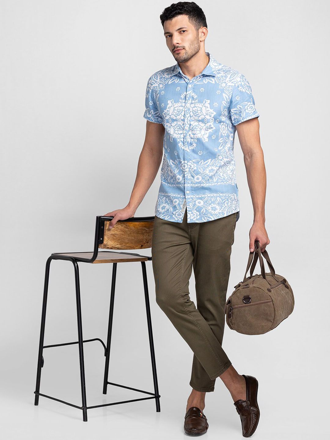 Being Human Men Mid Rise Chinos Trousers