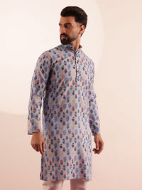 SOJANYA Men Floral Printed Kurta