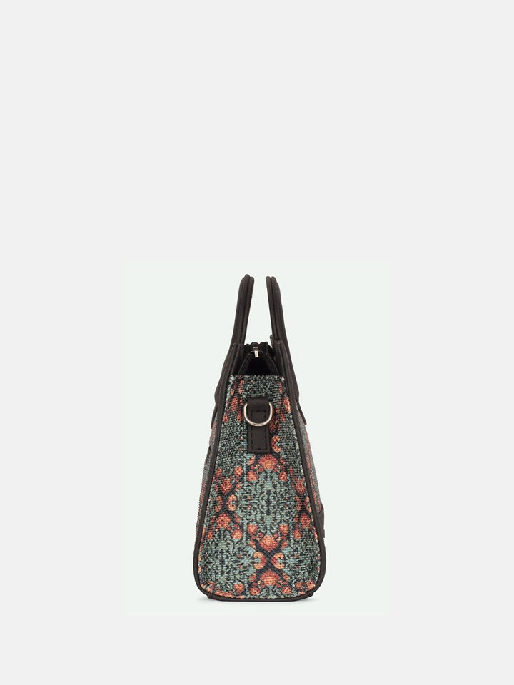 ZOUK Zoe Kolkata Nouveau Textured Structured Jute Sling Bag
