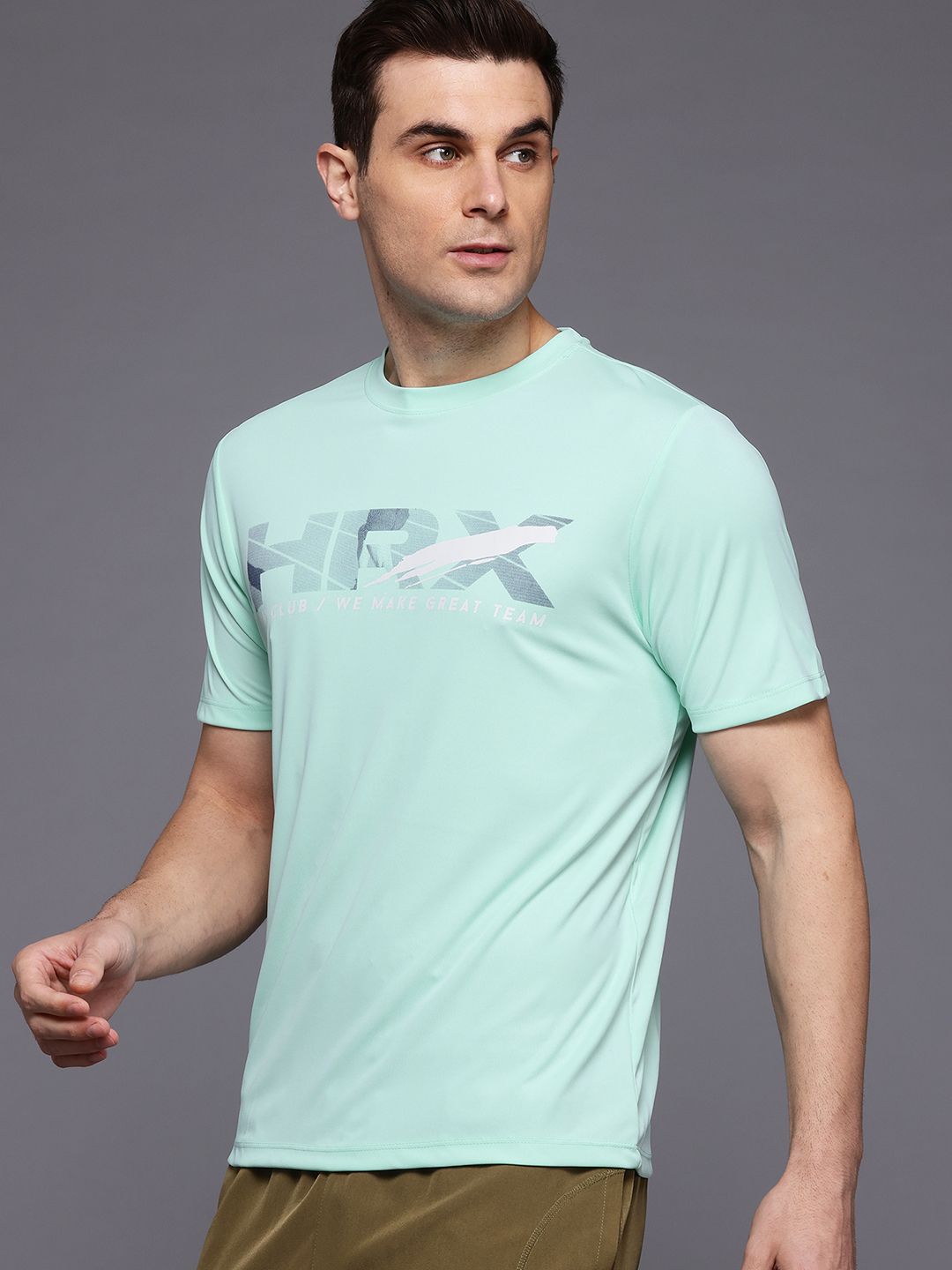 HRX by Hrithik Roshan Rapid-Dry Printed Running T-shirt
