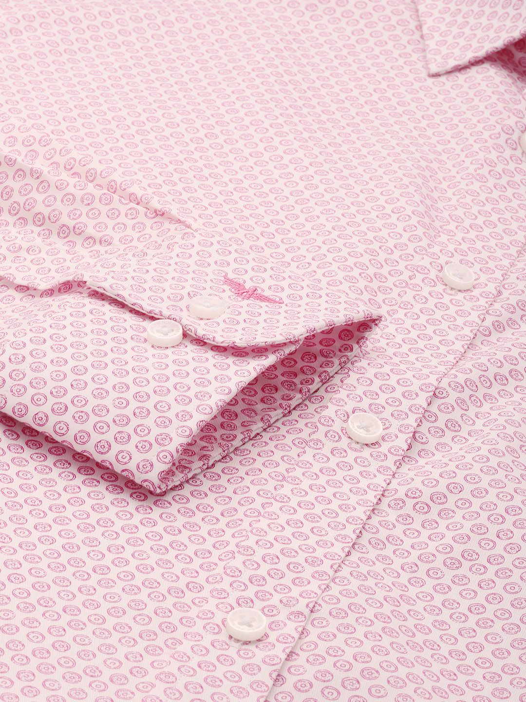 Park Avenue Pure Cotton Slim Fit Geometric Printed Formal Shirt