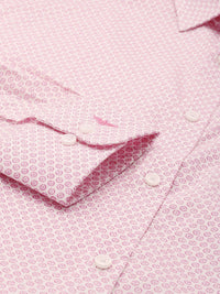 Park Avenue Pure Cotton Slim Fit Geometric Printed Formal Shirt