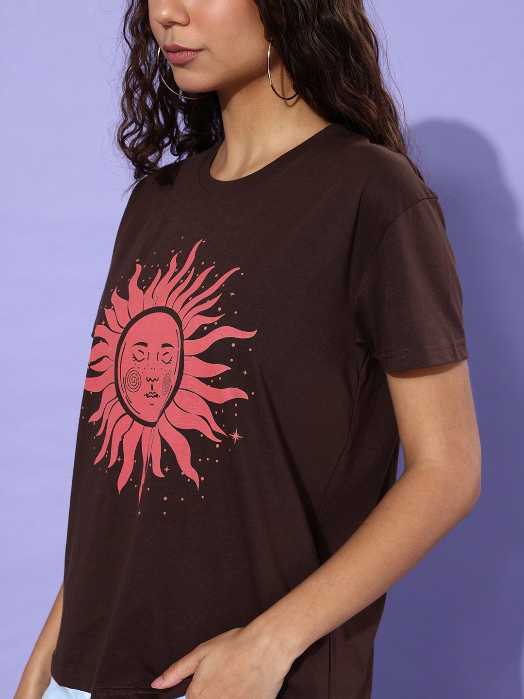 DILLINGER Women Printed Pure Cotton Boxy T-shirt