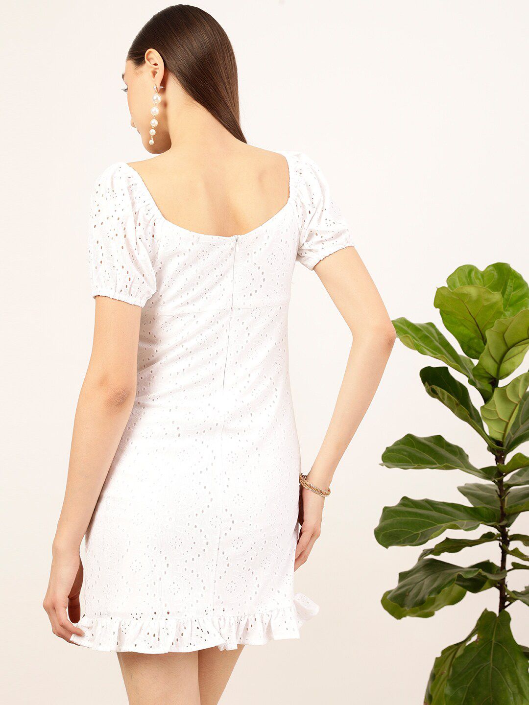 STREET 9 Sweeteart Neck Puff Neck Mini Dress