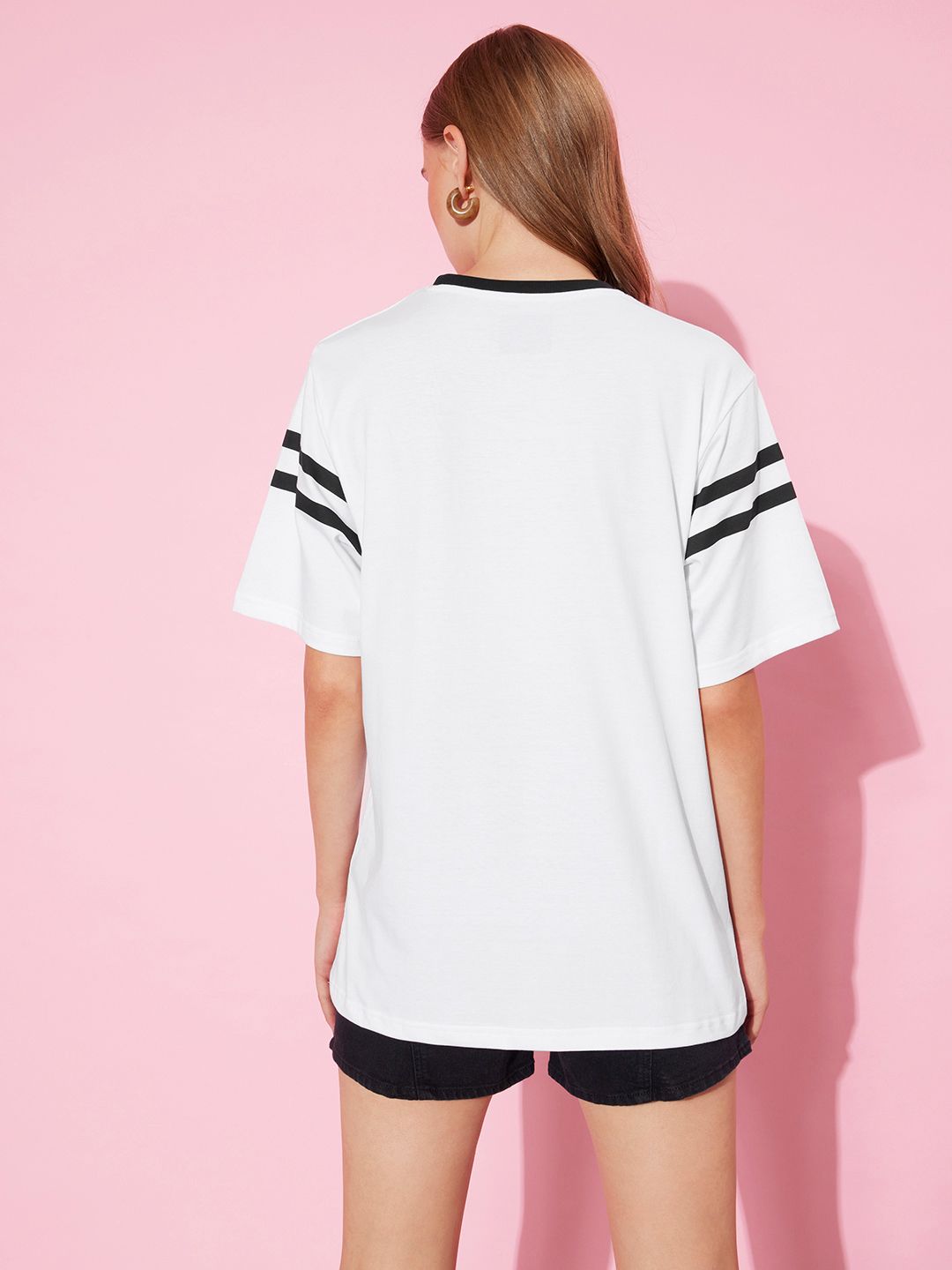 DILLINGER Women Striped Pure Cotton T-shirt