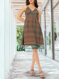 DressBerry Indie Heartbeat Printed A-Line Dress