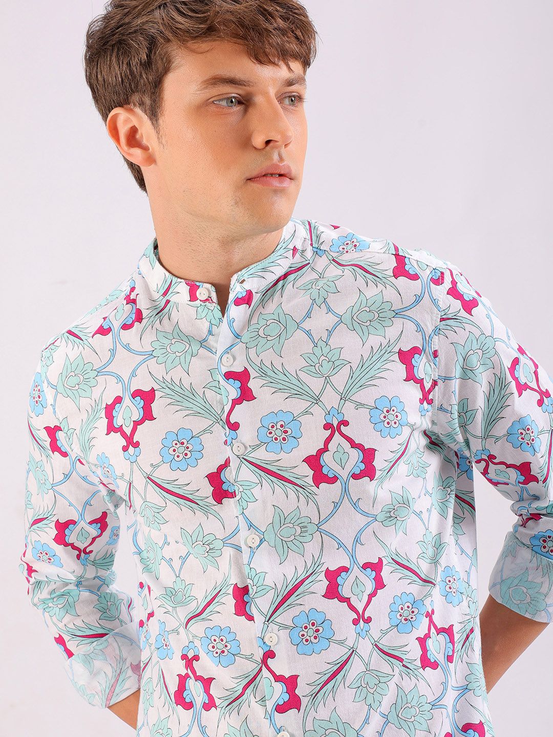 The Indian Garage Co Men Slim Fit Indie Printed Resortwear Shirt