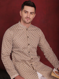 Jompers Embroidered Regular Sequinned Kurta with Pyjamas