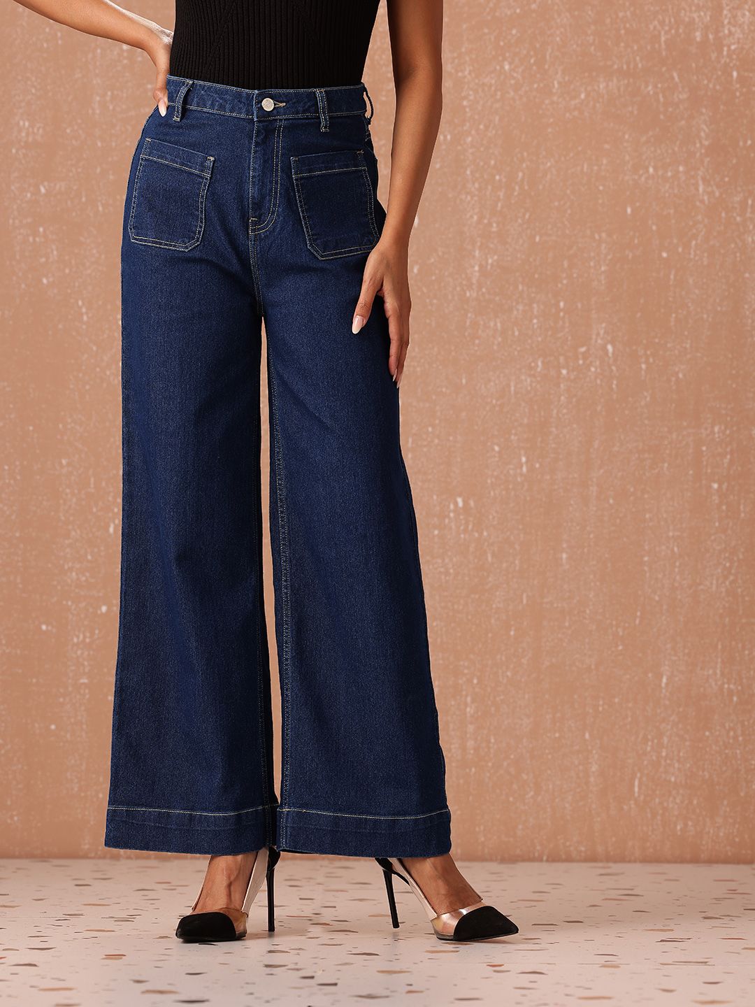 all about you Women Wide Leg High-Rise Jeans