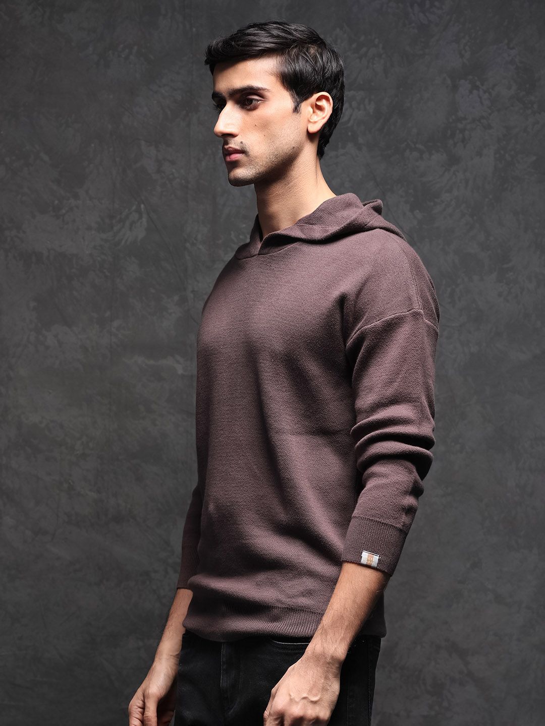 RARE RABBIT Men Zarr Slim Fit Hooded Sweatshirt