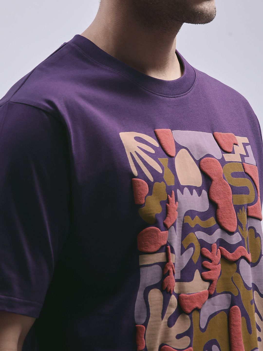DILLINGER Men Round Neck Abstract Printed T-shirt