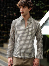 Eszett Men Classic Printed Casual Shirt