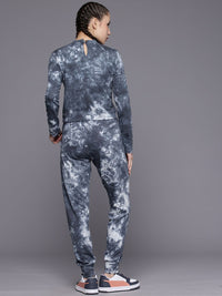 HRX by Hrithik Roshan Tie & Dye Printed Sweatshirt & Joggers