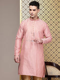 House of Pataudi Woven Design Regular Jashn Kurta With Churidar