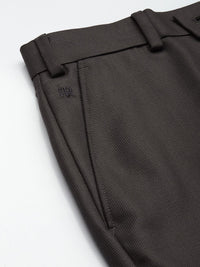 Raymond Men Textured Slim Fit Formal Trousers