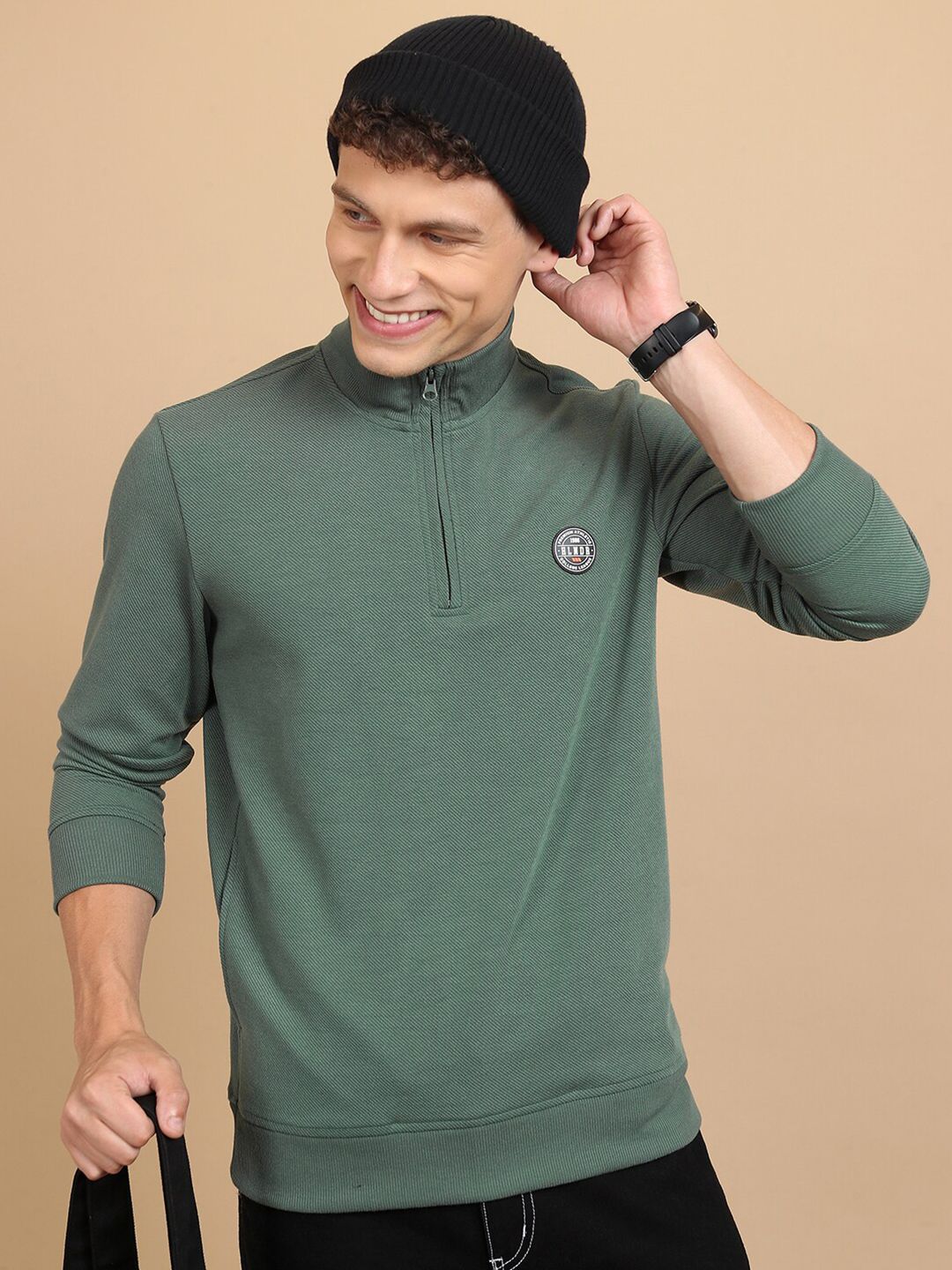 HIGHLANDER High Neck Half Zipper Pullover