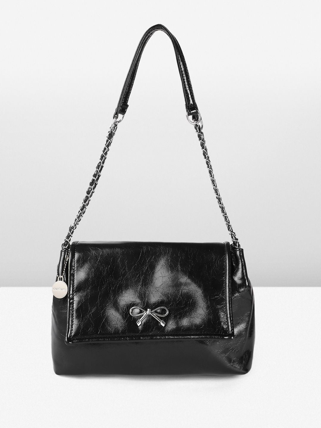 DressBerry Textured Structured Shoulder Bag