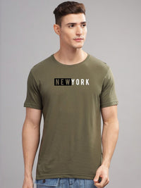 ADRO Men Typography Printed Raw Edge T-shirt