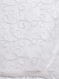Varanga Floral Embroidered Chikankari Kurta With Trousers & Dupatta
